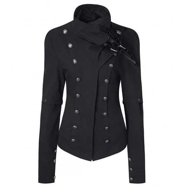 하이넥메탈버튼자켓 고스펑크헬무트랭락시크다크웨어캐슬코어릭오웬스보헤미안서울