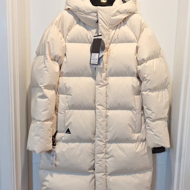 네파 공용 구스 롱패딩 