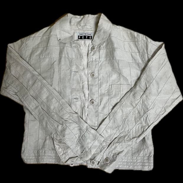 [ISSEY MIYAKE FÊTE] 이세이 미야케 린넨 펀칭 자켓