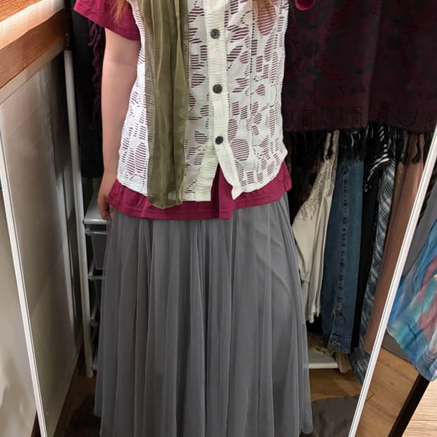 Grey sha skirt