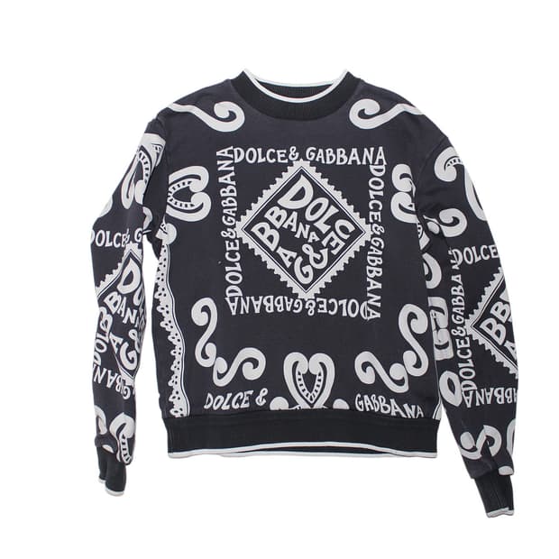 돌체앤가바나 반다나 스웻셔츠