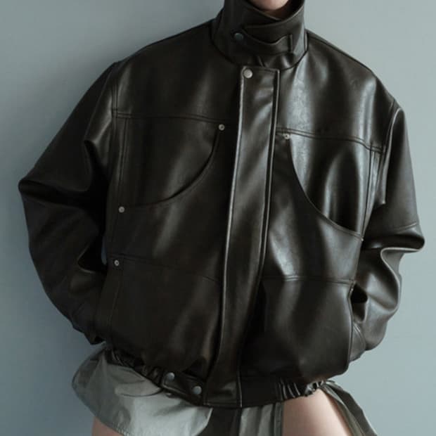 세릭 가죽자켓 POCKET LEATHER JACKET / BROWN 