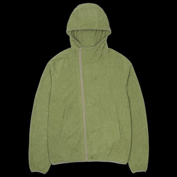 산산기어 버튼 플리스 재킷 그린