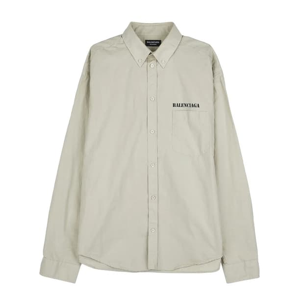 [S급] 발렌시아가 로고프린팅 오버핏 셔츠 - 38 판매합니다!!!