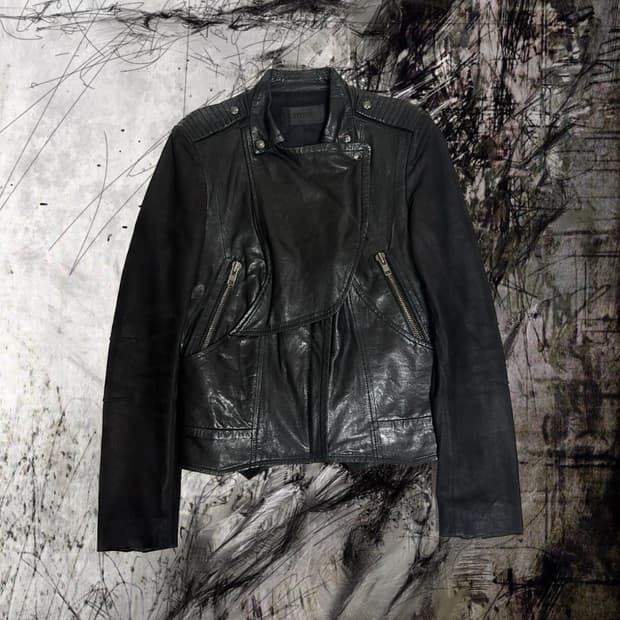 시스템 램스킨 커버드 넥 자켓