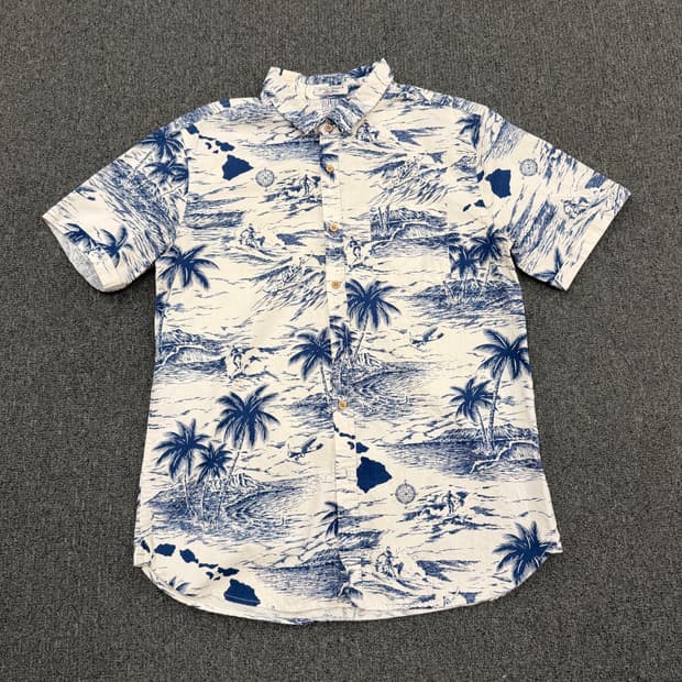 L) sun stylin 반티지 하와이안 반팔셔츠