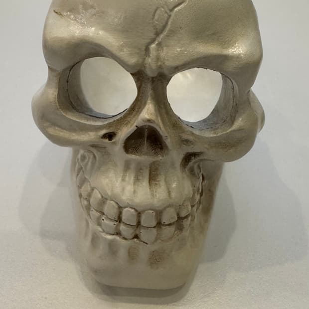 스컬 오거나이저 데스크 토이