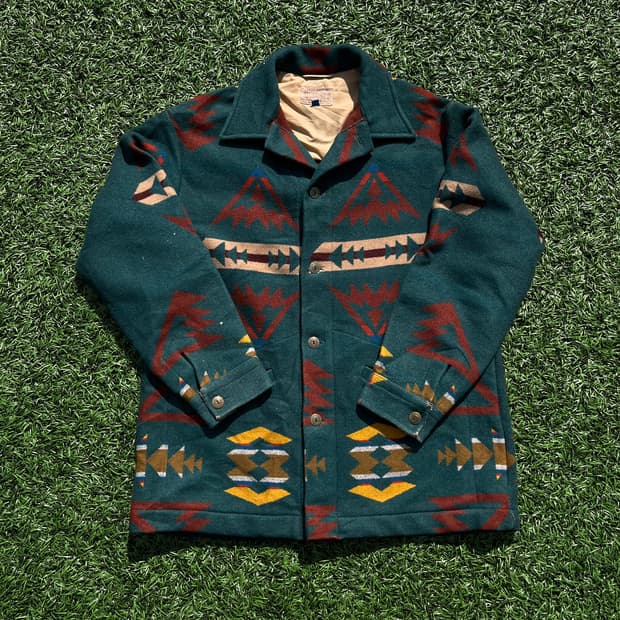80s PENDLETON(USA)아즈텍 패턴 울 자켓(실측확인)