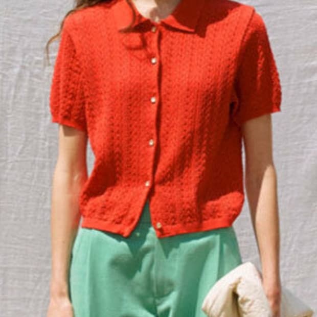 시엔느 가디건 레드