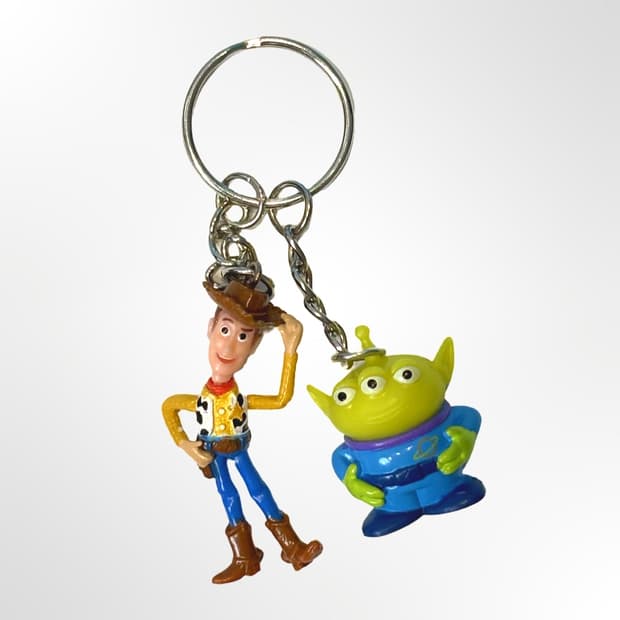 토이스토리 우디&알린 키링