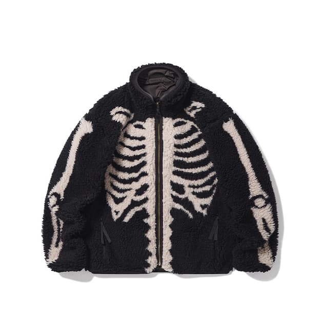 (5) 캐피탈(Kapital) 본 보아 후리스/플리스 리버시블 블랙