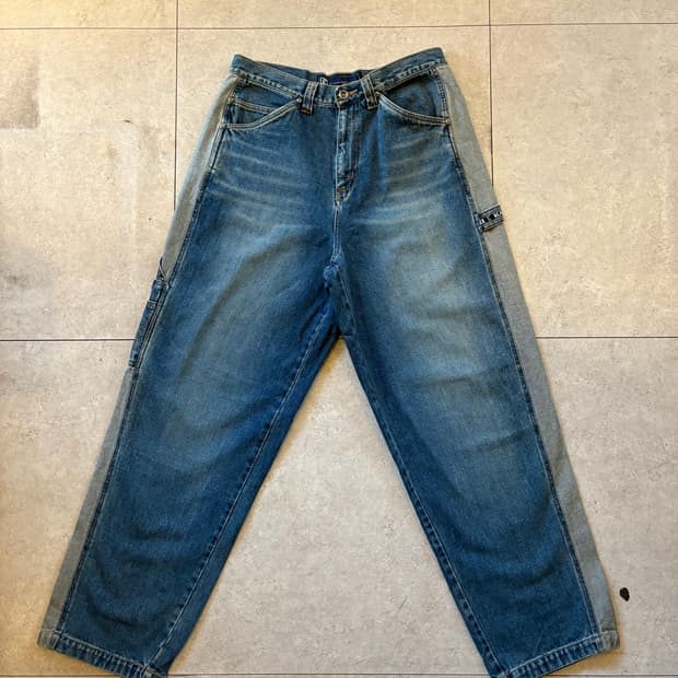 Karl kani 칼카니 사이드 라인 데님 카펜터 팬츠