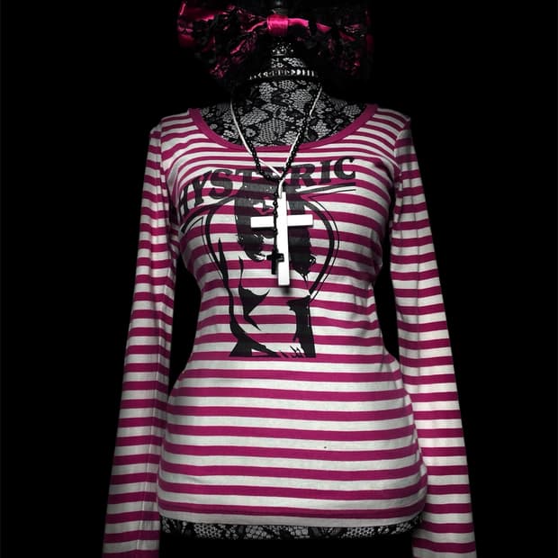 HISTERIC GLAMOUR 히스테릭 글래머 펑크 핑크 롱슬리브