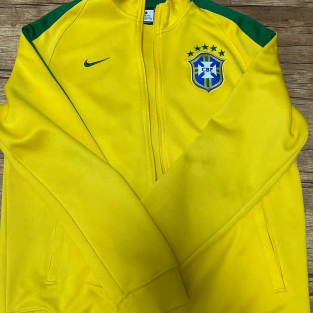 나이키 브라질 축구 국가대표팀 트랙탑 져지