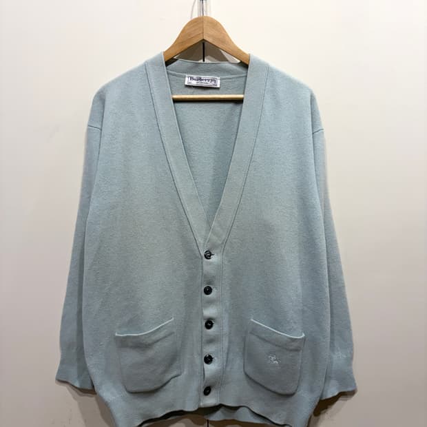 버버리 앙고라 니트 가디건