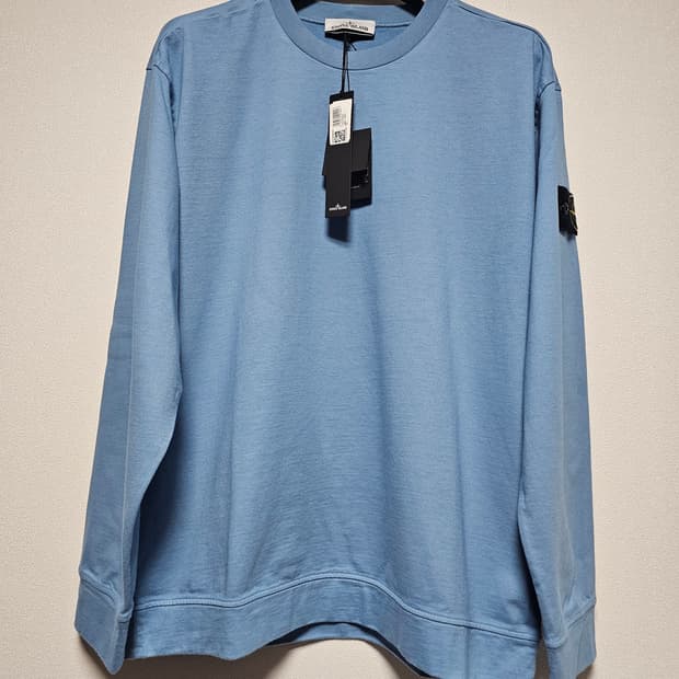 스톤아일랜드 가먼트 다이드 거즈드 코튼 크루넥 스웨트셔츠 (새 상품)