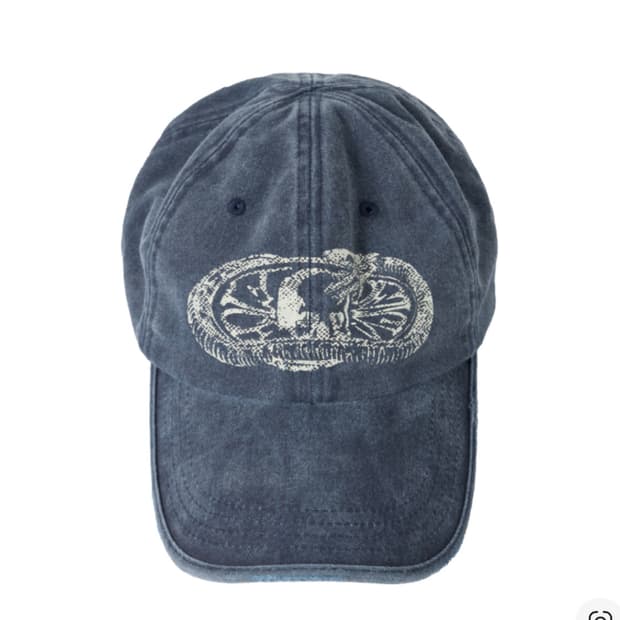 ETCE 워시드 볼캡 블루