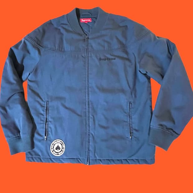 17SS 슈프림 x 트래셔 포플린 크루 자켓