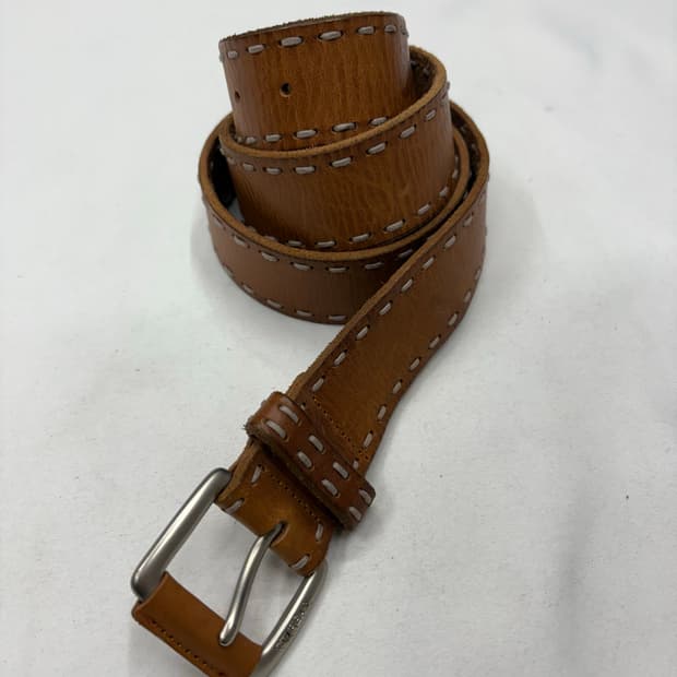 TW.bear 빈티지 웨스턴 스티치 레더 벨트