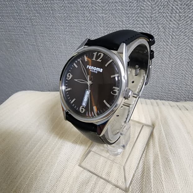 레노마 쿼츠 가죽 손목시계