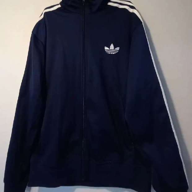 아디다스 파이어버드 네이비 트랙탑 저지 져지집업 90/S