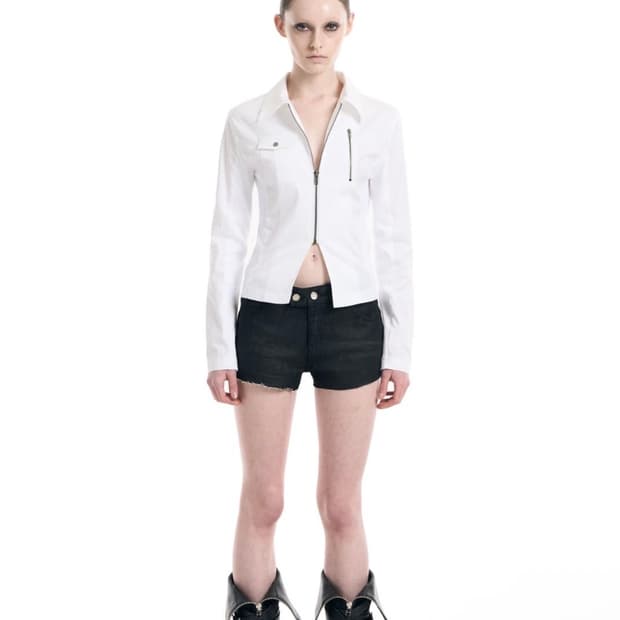 보헤미안서울 Pocket shirt zip up [lvory]