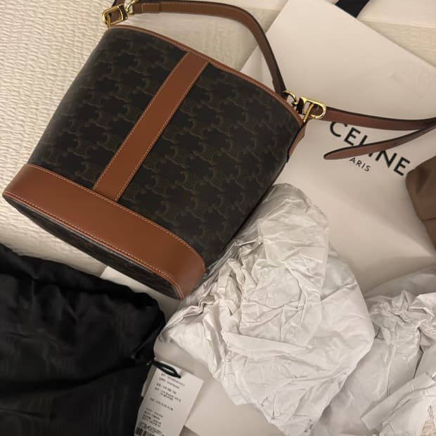 셀린느 버킷백 스몰 민트급