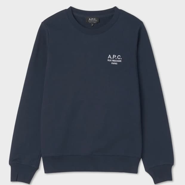 아페쎄 여성 티나 로고 맨투맨 - 네이비 / COEZDF277001 AJ