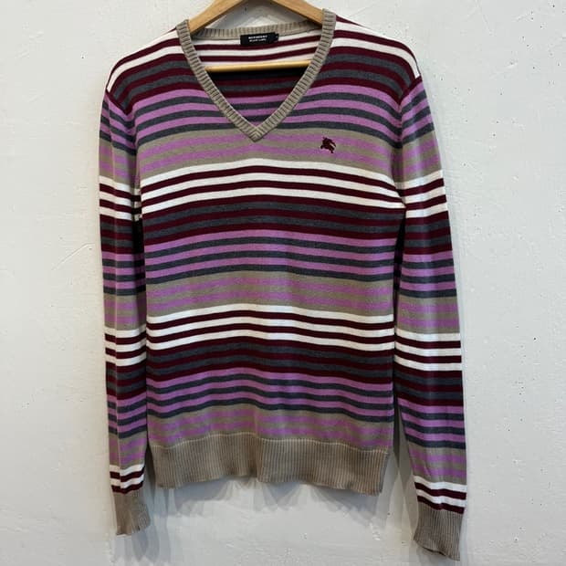 버버리 블랙라벨 코튼 울 니트 우먼즈