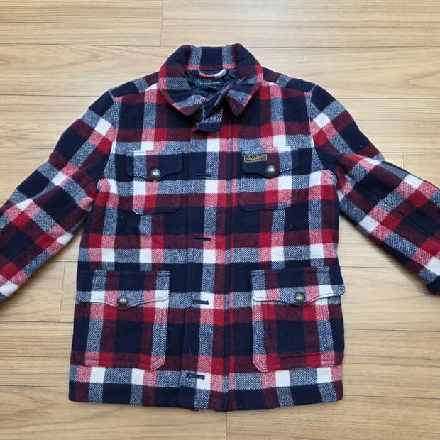 레드, 네이비, 화이트 컬러 조합이 예쁜 폴로 랄프로렌 키즈 체크 자켓입