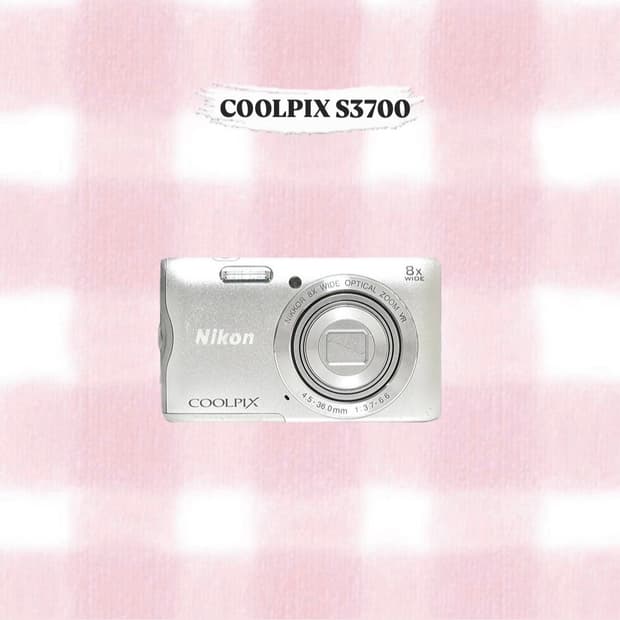 니콘 쿨픽스 S3700 (A300) 실버 빈티지디카