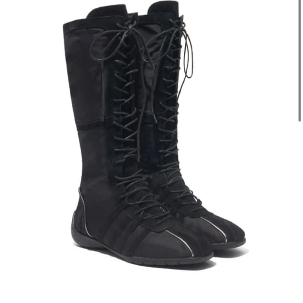 락피쉬웨더웨어 블리스 레이스업 롱부츠 블랙 