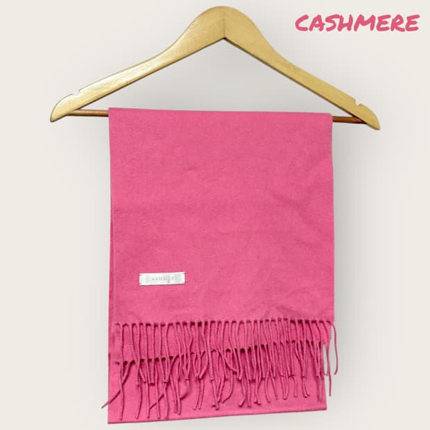 캐시미어 100% 핑크 머플러 목도리