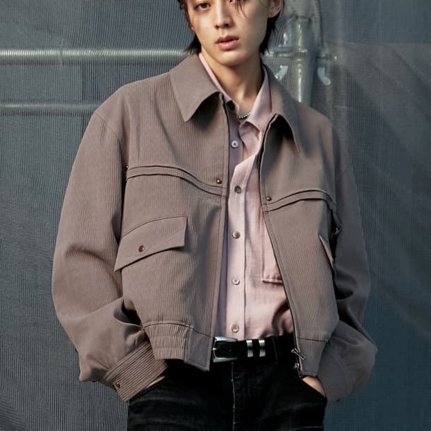 엘무드(LMOOD) 더스티 웨스턴 블루종 자켓 핑크[46]