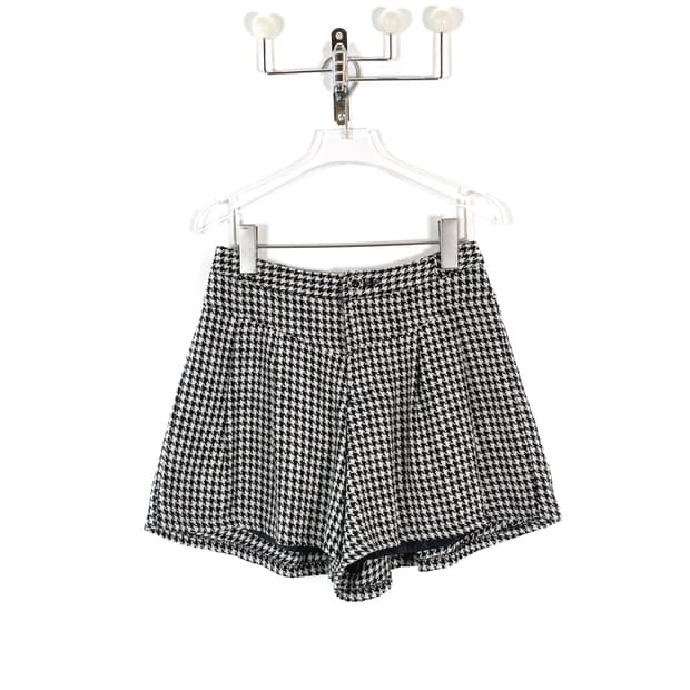 빈티지 하운즈투스 패턴 스커트 팬츠