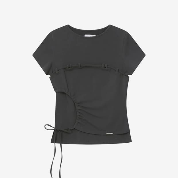 미세키 서울 String shirring short sleeve