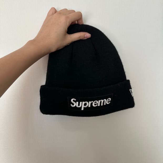 슈프림 뉴에라 박스로고 비니 블랙
