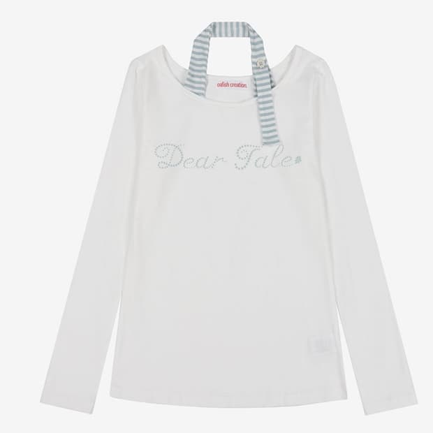 오피쉬 Dear-Tale Stripe Halter Longsleeve
