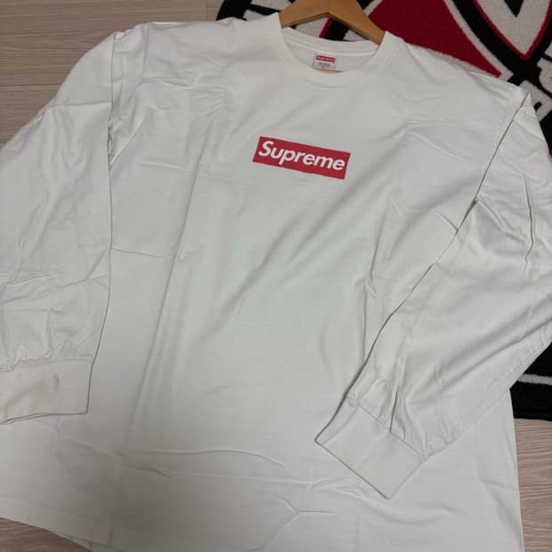슈프림 박스로고 롱슬리브 xl