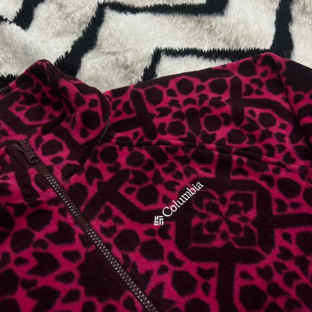 [M]컬럼비아 패턴 플리스 자켓