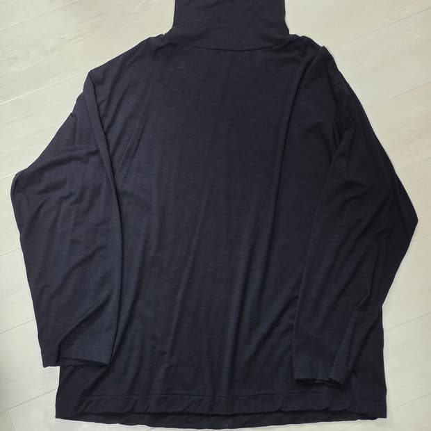 캡틴선샤인 울100% 텐지쿠 하이넥 L/S 티 네이비 38