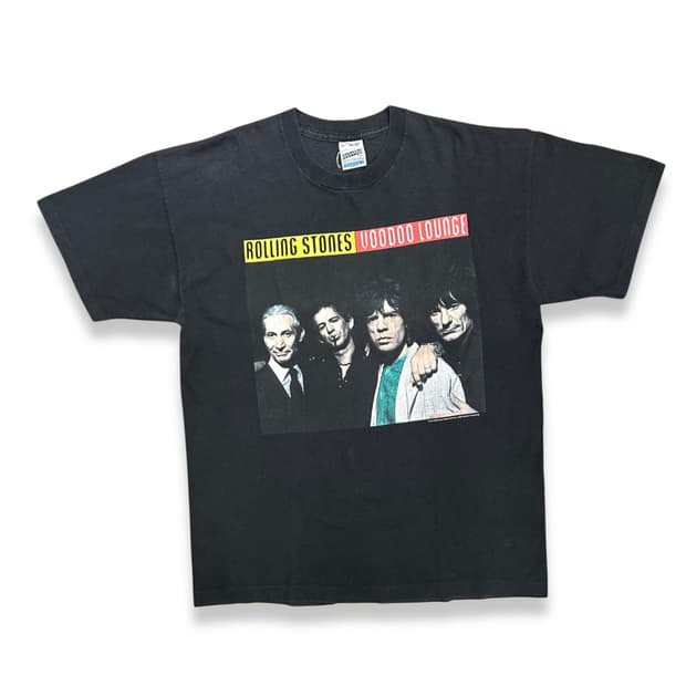 1995' Rolling Stones 부두라운지 유로 투어 티셔츠 XL