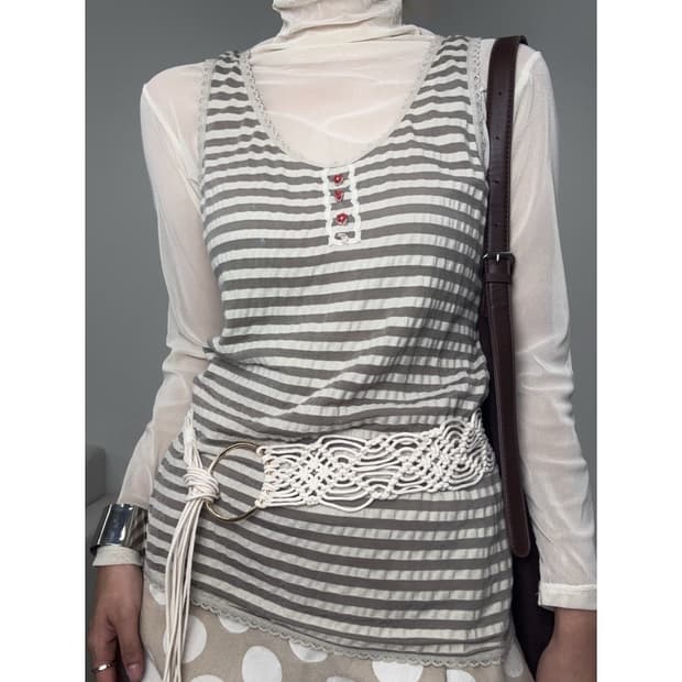 빈티지 롱슬리브 슬리브리스 세트