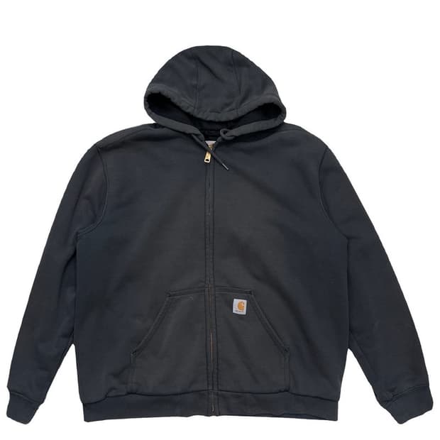 CARHARTT 레인 디펜더 후드집업 차콜 L