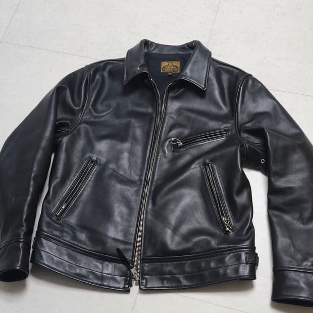 VELUOKLDLY 가죽 자켓 2XL