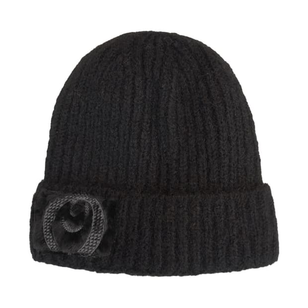 odlyworkshop Black Fuzzy-Wuzzy 비니