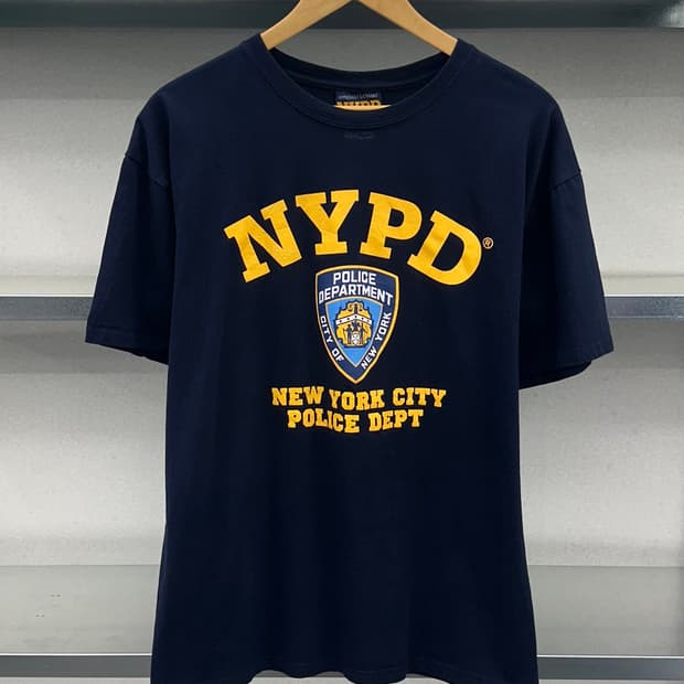 (M~L)NYPD 빈티지 반팔-M2414