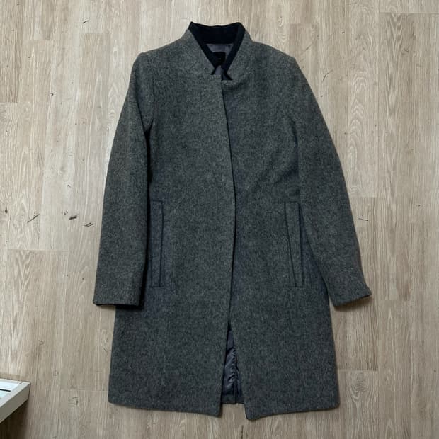 지고트 여성 모직 레이온 싱글 코트 44-55 