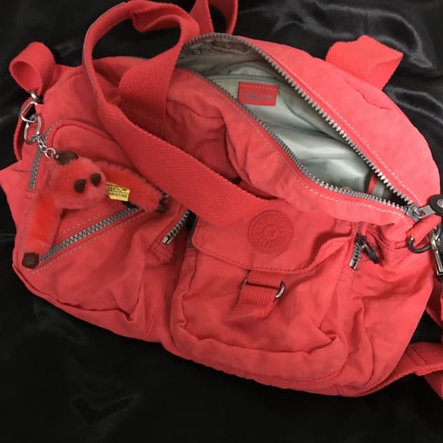 키플링 가방 핑크