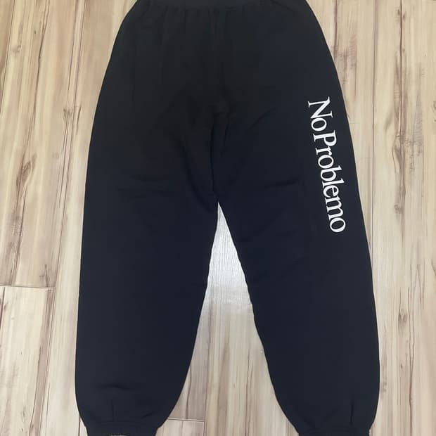 No problemo 블랙 스웻팬츠 XL